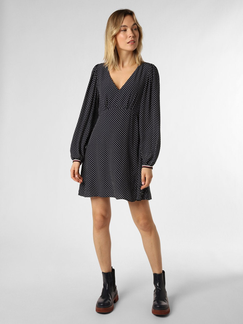 Tommy Hilfiger Kleid Damen Viskose gepunktet