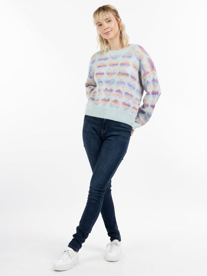 MyMo Strickpullover Damen gemustert