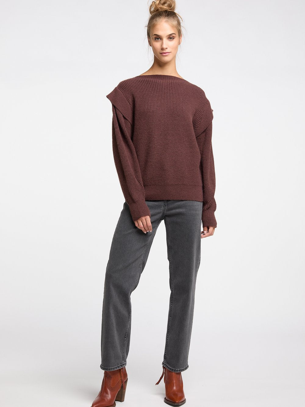 IZIA Grobstrick-Pullover Damen