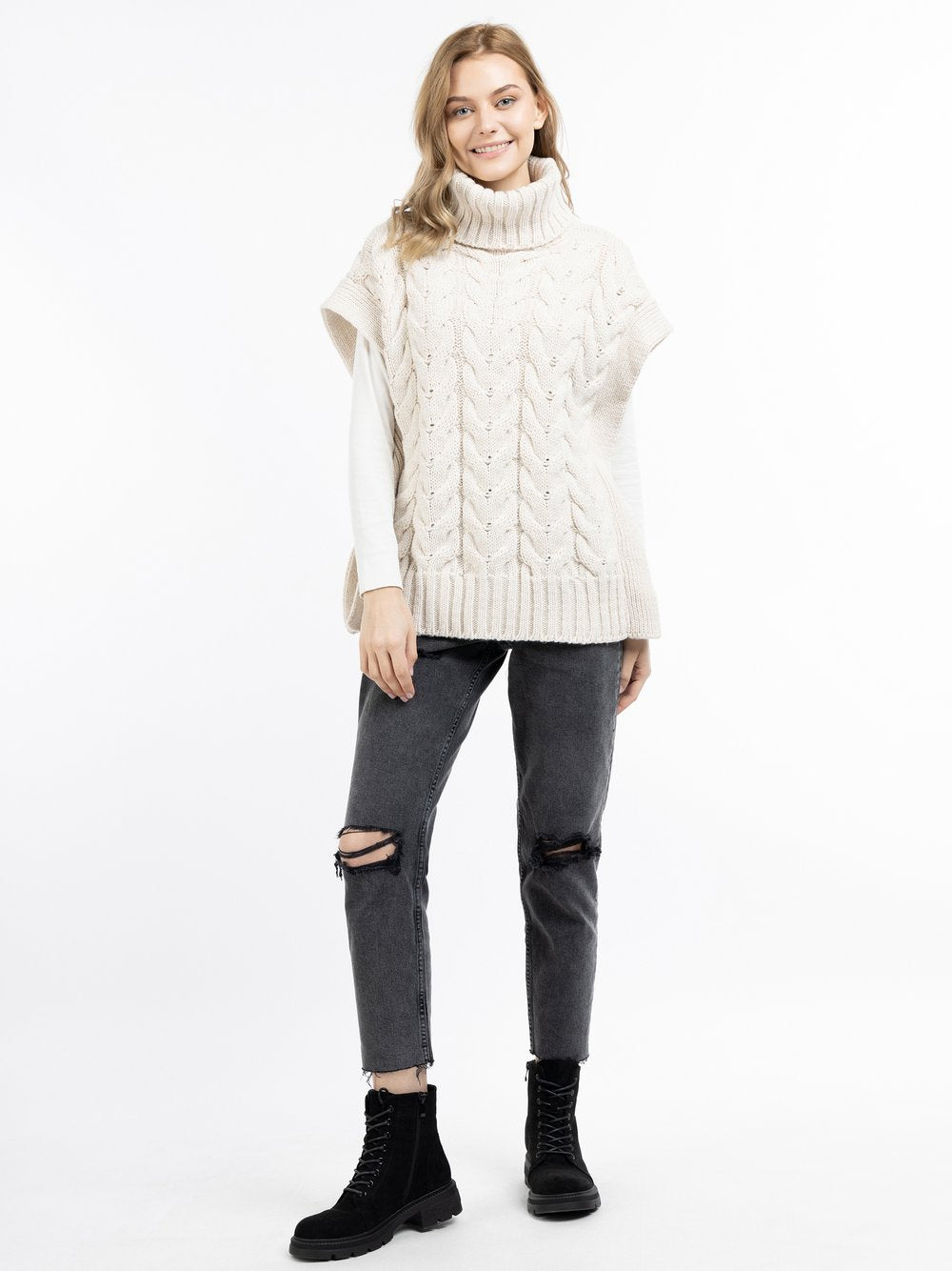 Dreimaster Strickweste Damen