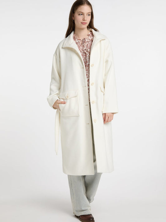 Dreimaster Übergangsmantel aus Wollgemisch Damen