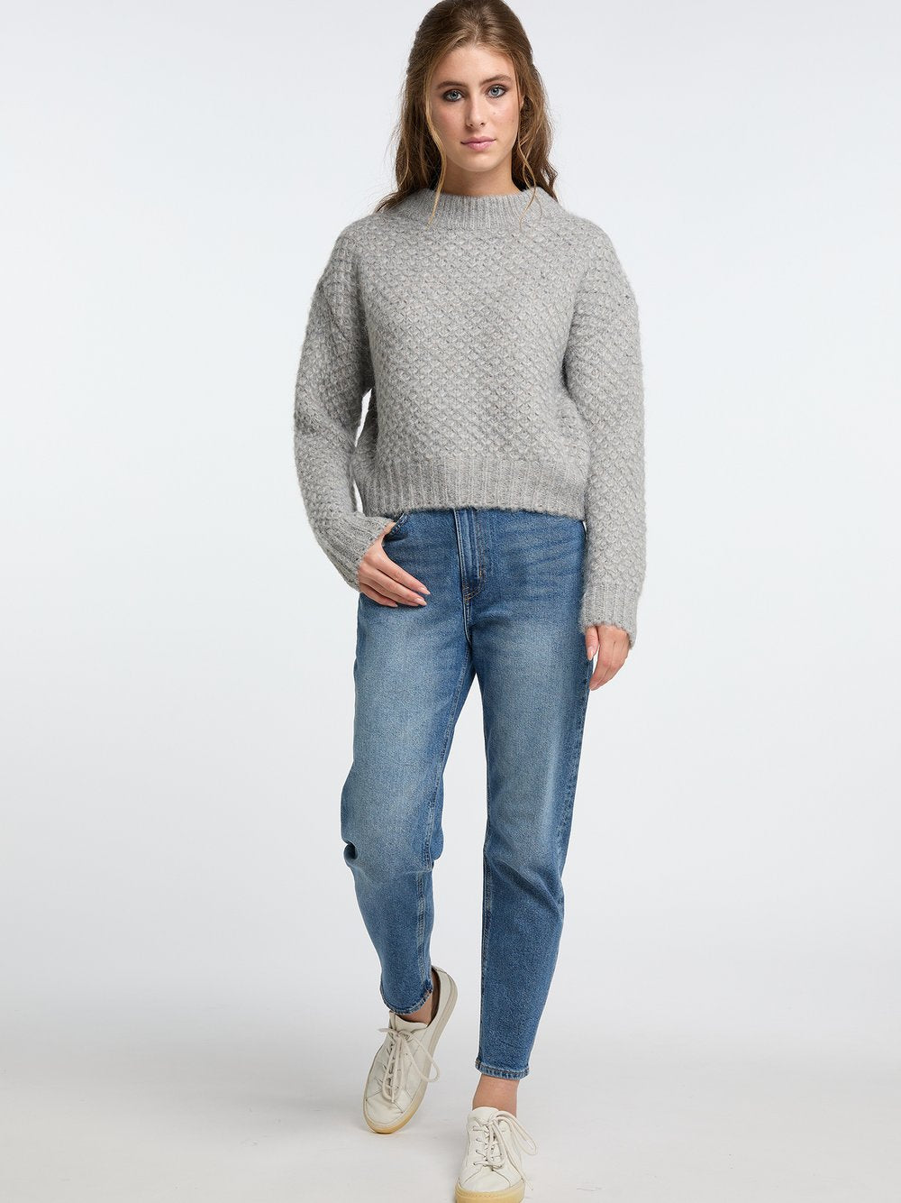 IZIA Strickpullover Damen meliert