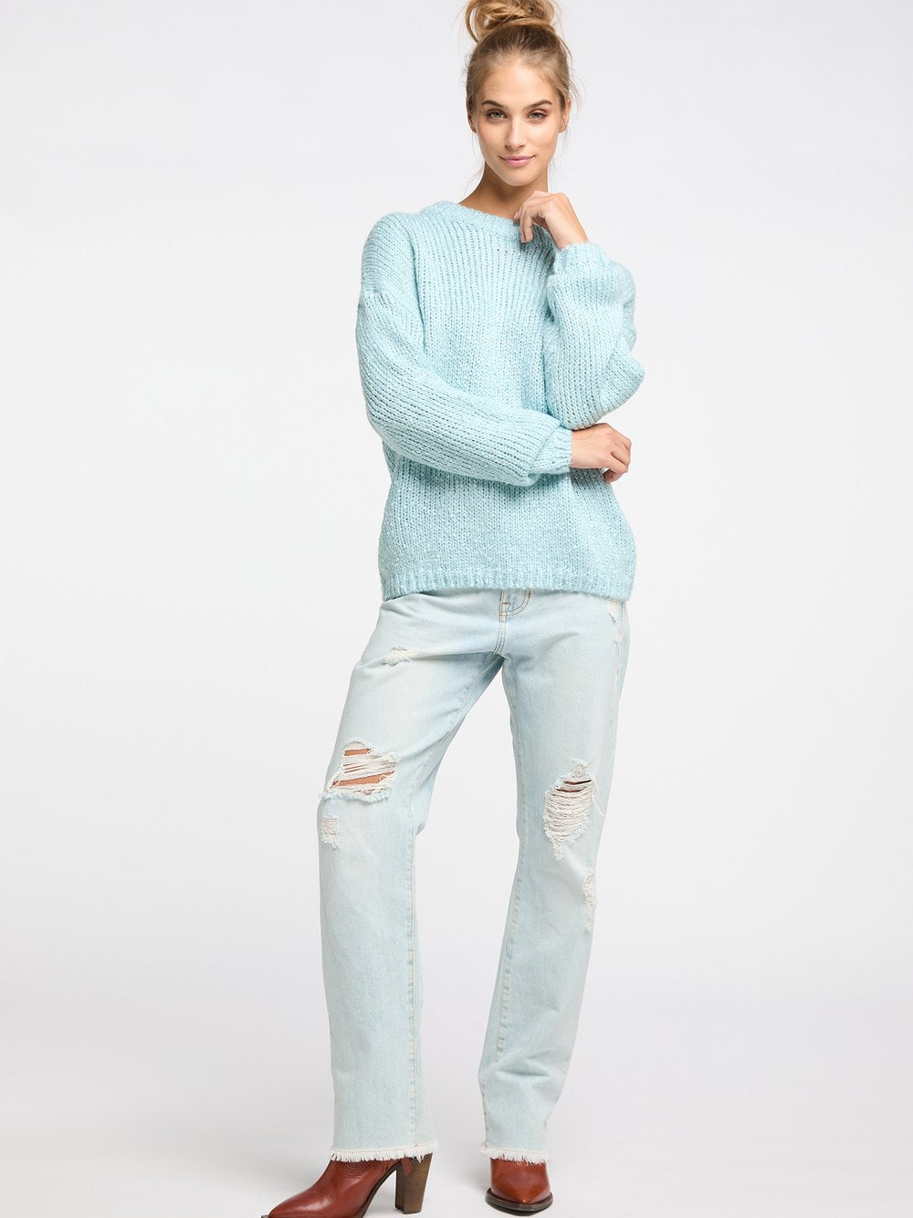 IZIA Strickpullover Damen