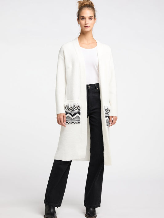 IZIA Strickcardigan Damen Polyamid gemustert