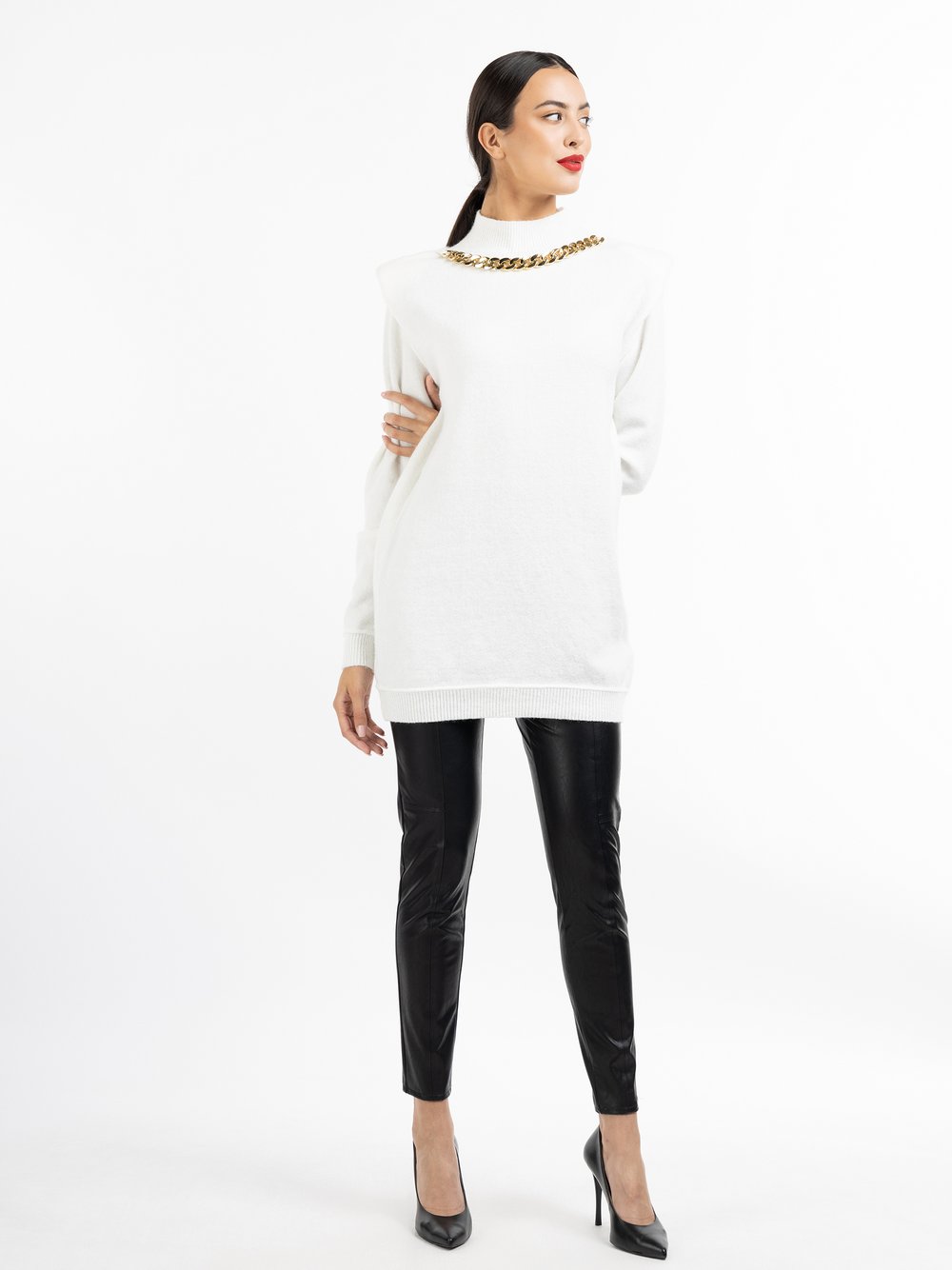 Faina Strickkleid Damen Polyamid