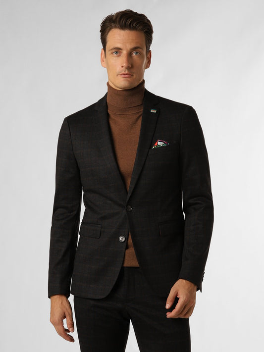 Finshley & Harding London Baukasten-Sakko Herren Slim Fit kariert