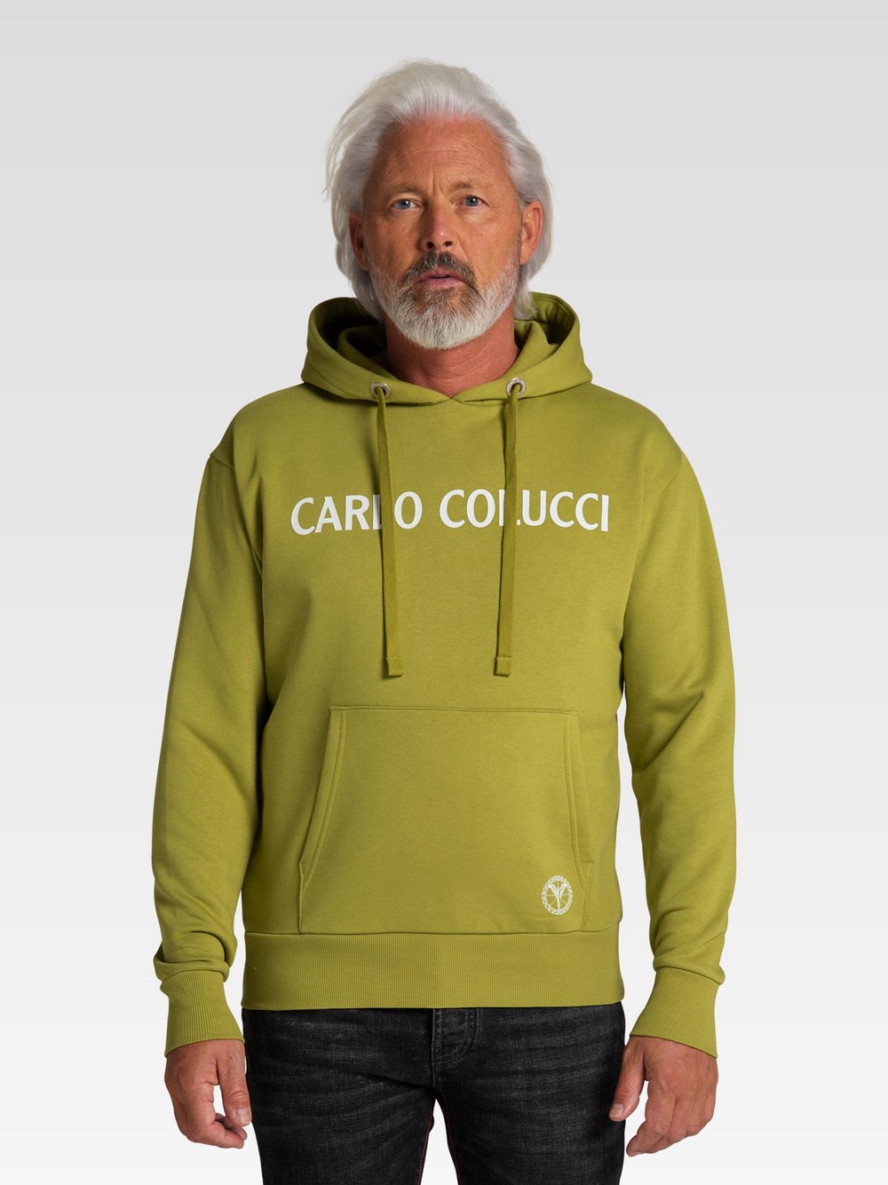 Carlo Colucci Jacquardpullover Damen Baumwolle gestreift