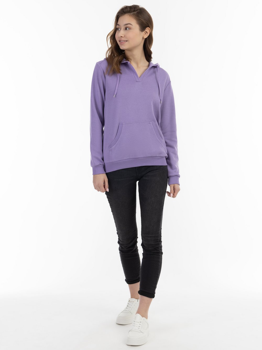 MyMo Kapuzenpullover Damen Baumwolle