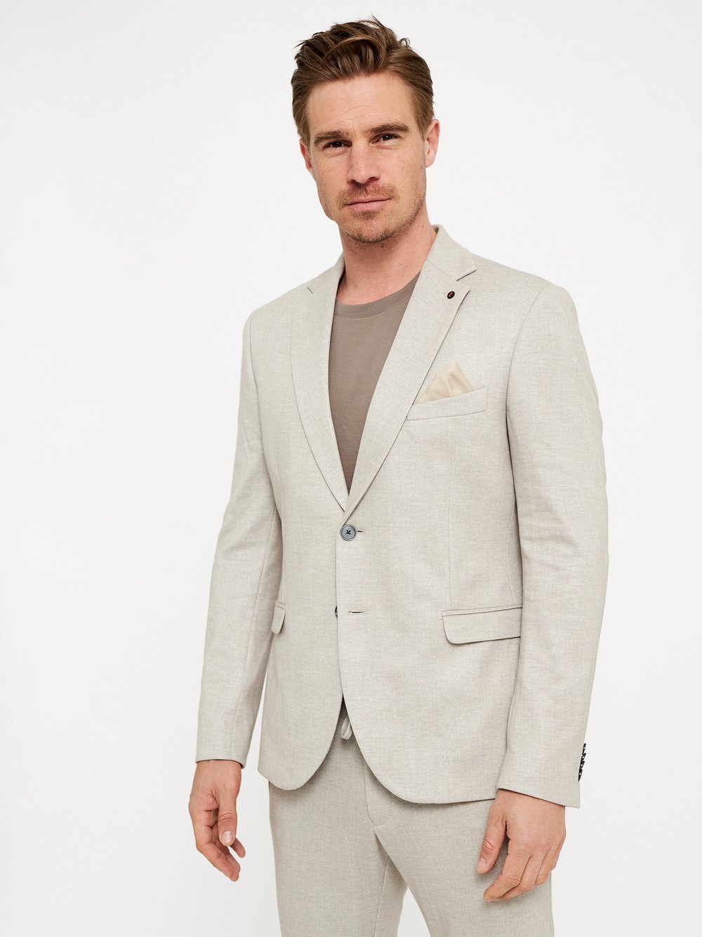 Zuitable Baukasten-Sakko Herren Slim Fit Jersey