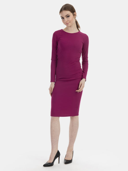 MyMo Langarmkleid midi Damen