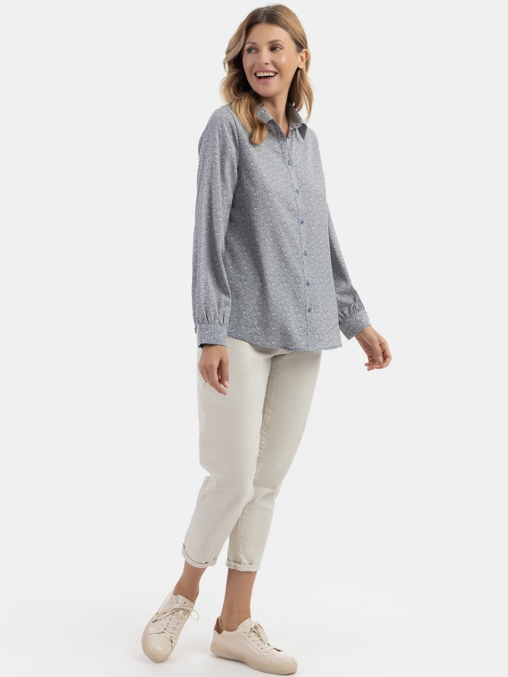 Usha Bluse Damen gemustert