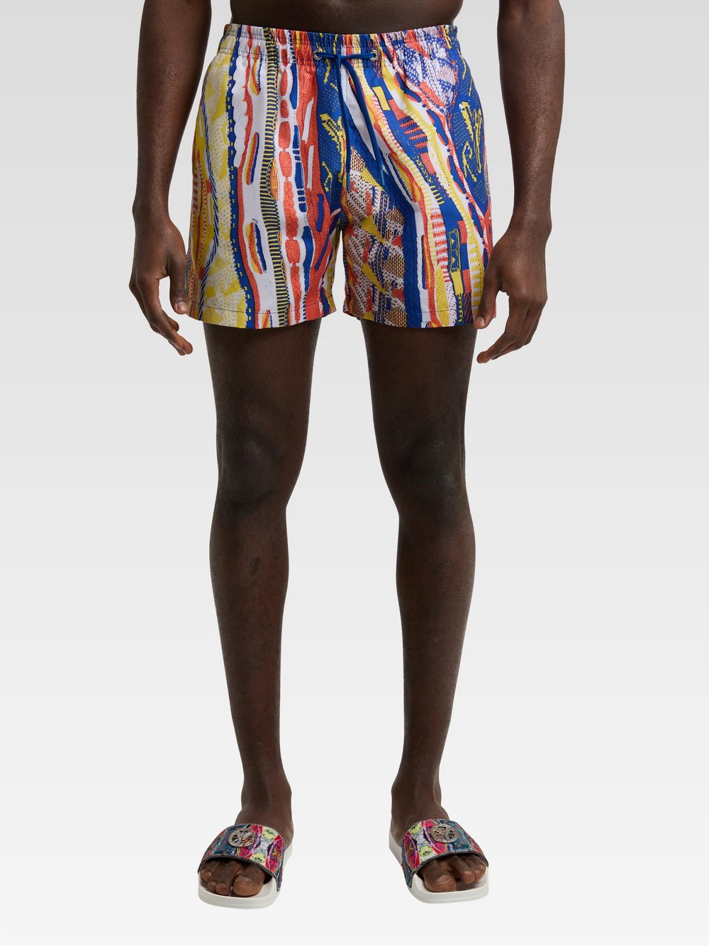 Carlo Colucci Jacquardpullover Damen Baumwolle gestreift