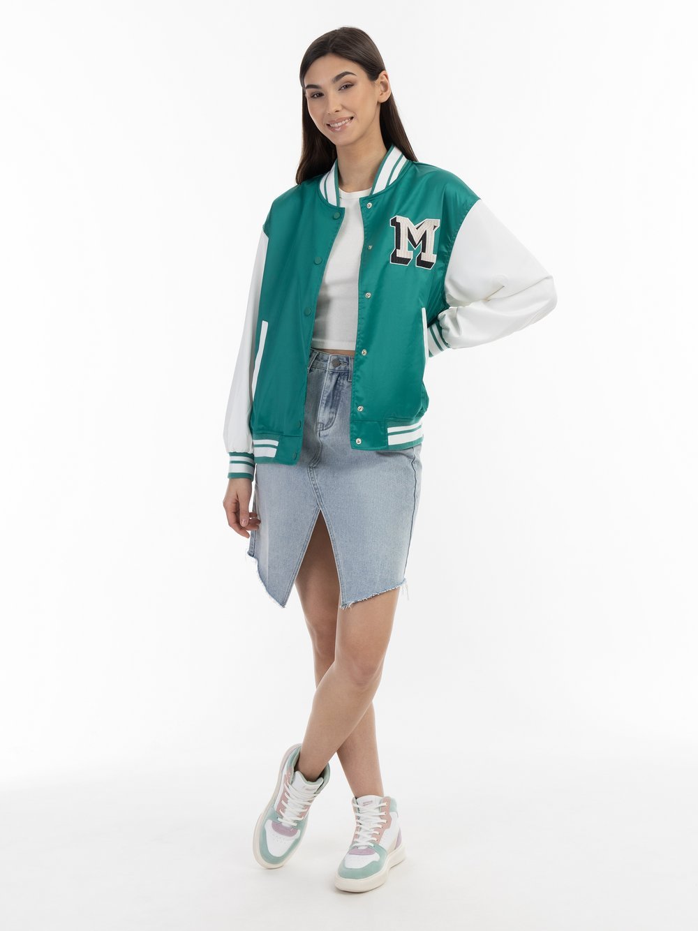 MyMo Collegejacke Damen strukturiert