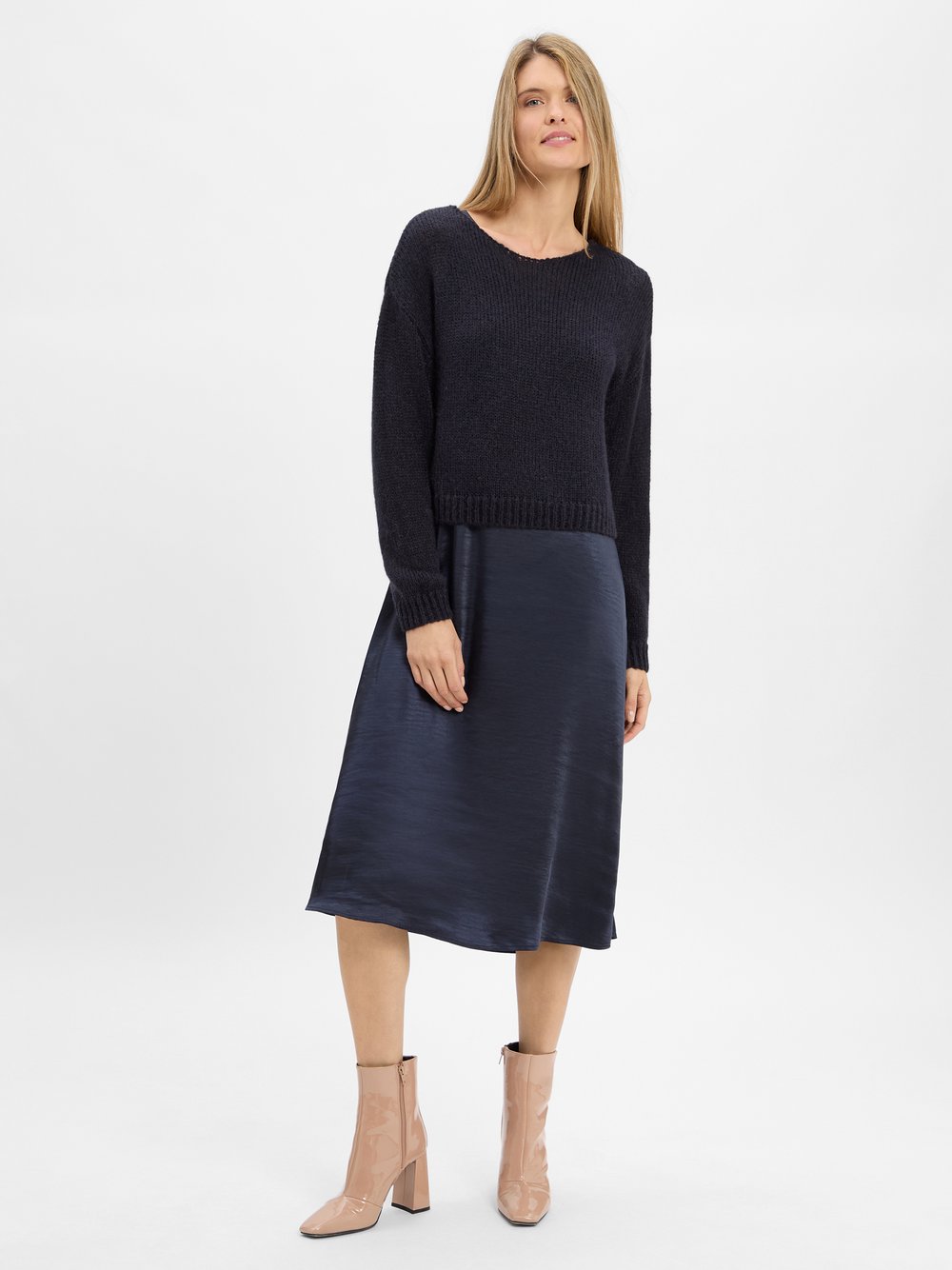 Robe Légère Kleid-Pullover-Set mit Mohair-Anteil Damen Grobstrick