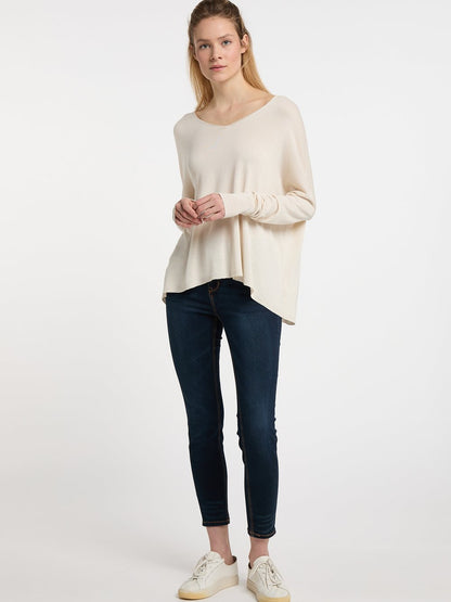 Dreimaster Strickpullover Damen Viskose gestreift