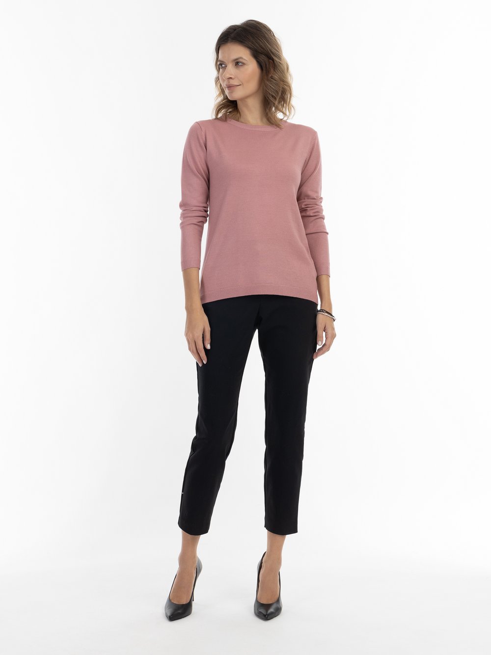 Usha Strickpullover Damen Viskose gestreift