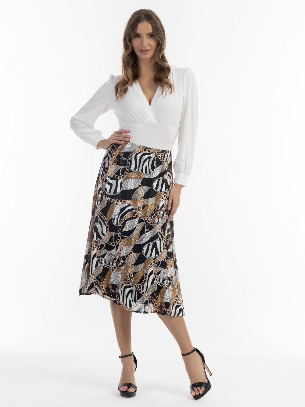 Faina Midirock mit Allover-Print Damen