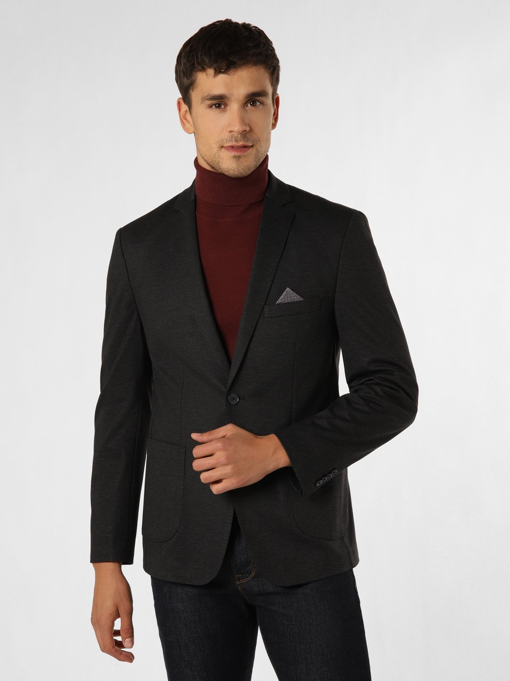 Finshley & Harding Sakko Herren Modern Fit meliert