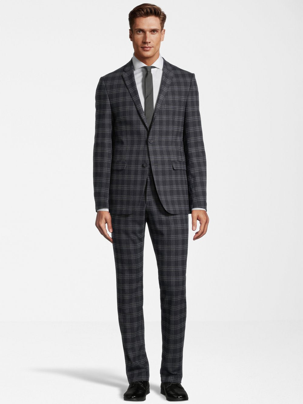 Steffen Klein Anzug Slim Fit Herren Slim Fit kariert