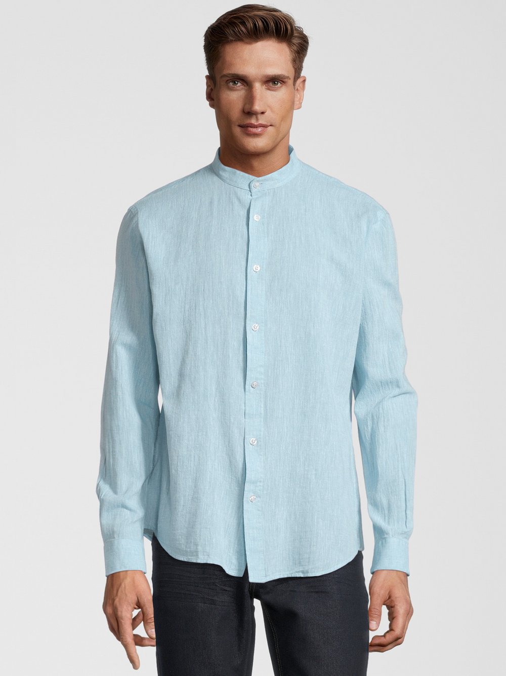 Steffen Klein Hemd Herren Slim Fit Baumwolle