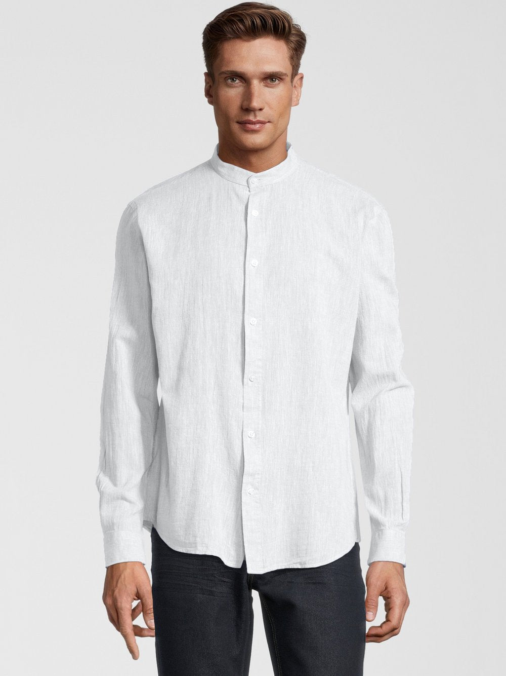 Steffen Klein Hemd Herren Slim Fit Baumwolle