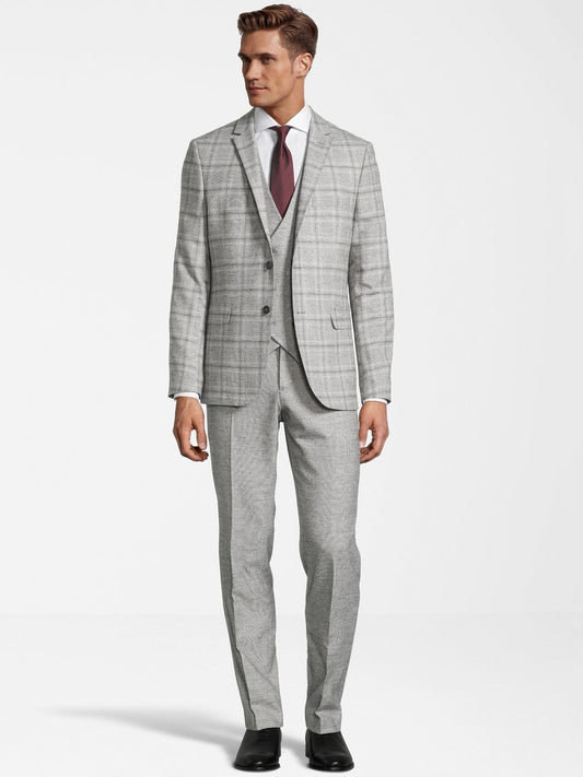 Steffen Klein Anzug Slim Fit Herren Slim Fit kariert