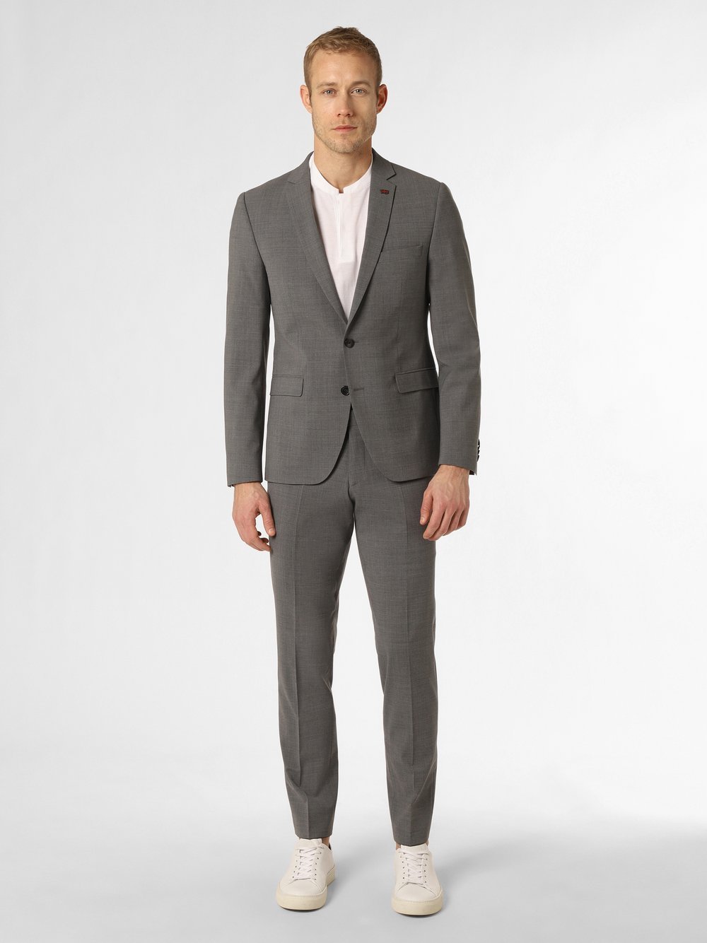 Finshley & Harding London Anzug Herren Slim Fit meliert