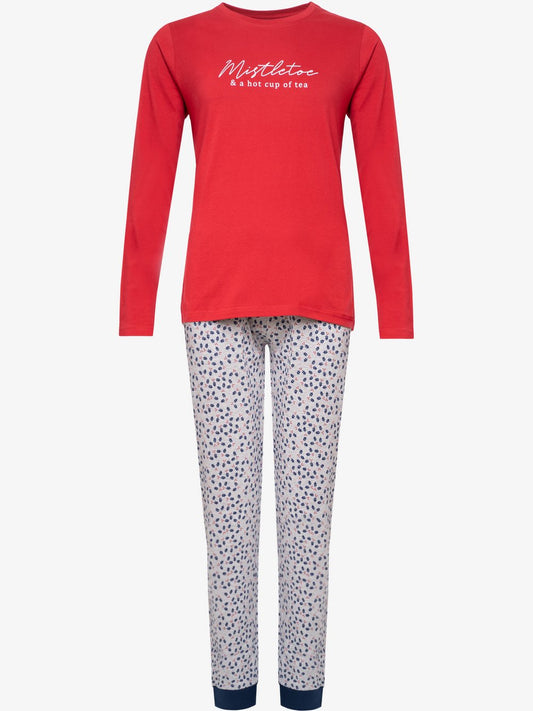 HAPPY SHORTS Pyjama Damen Jersey bedruckt