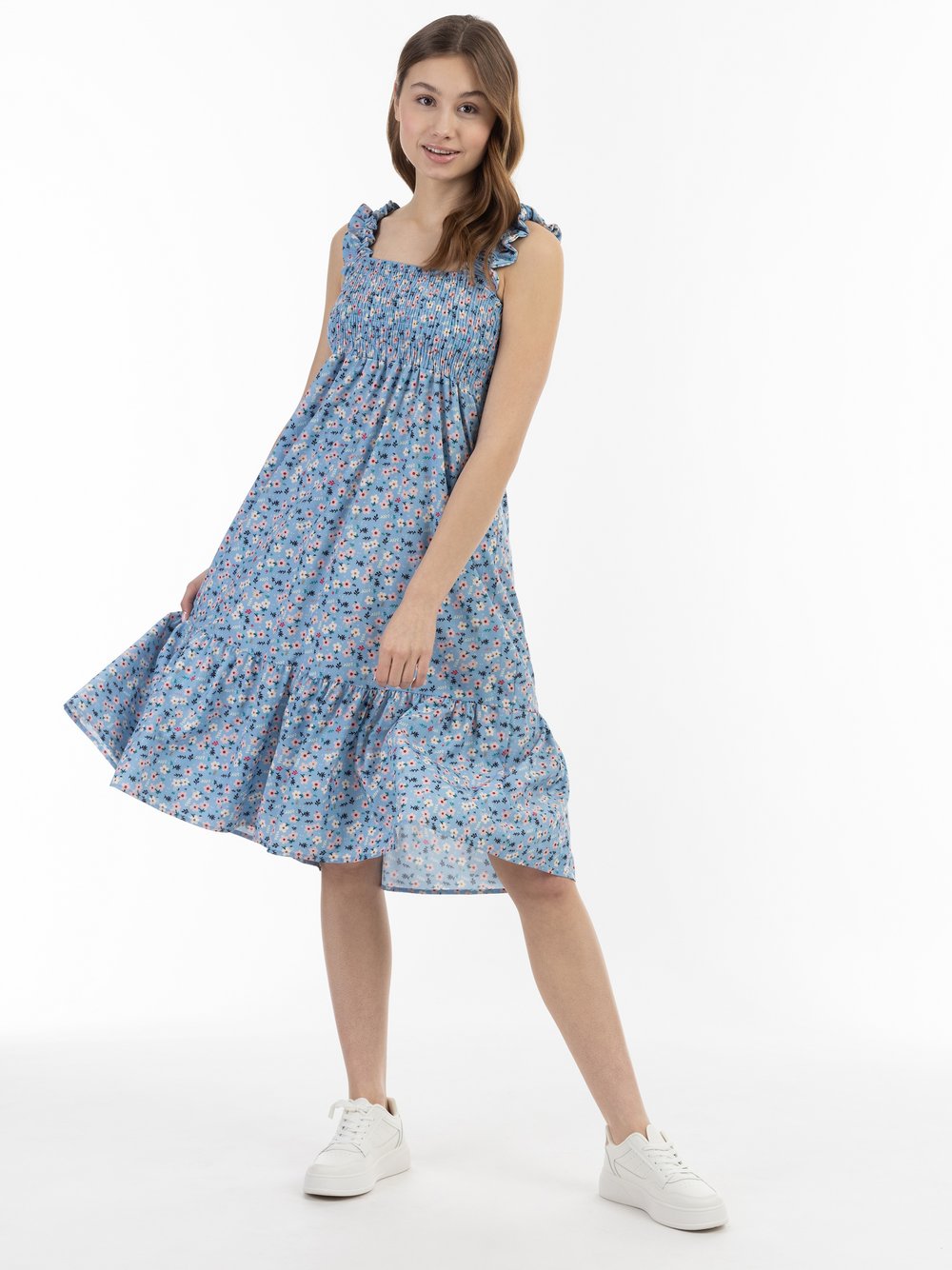 MyMo Midikleid Damen gemustert