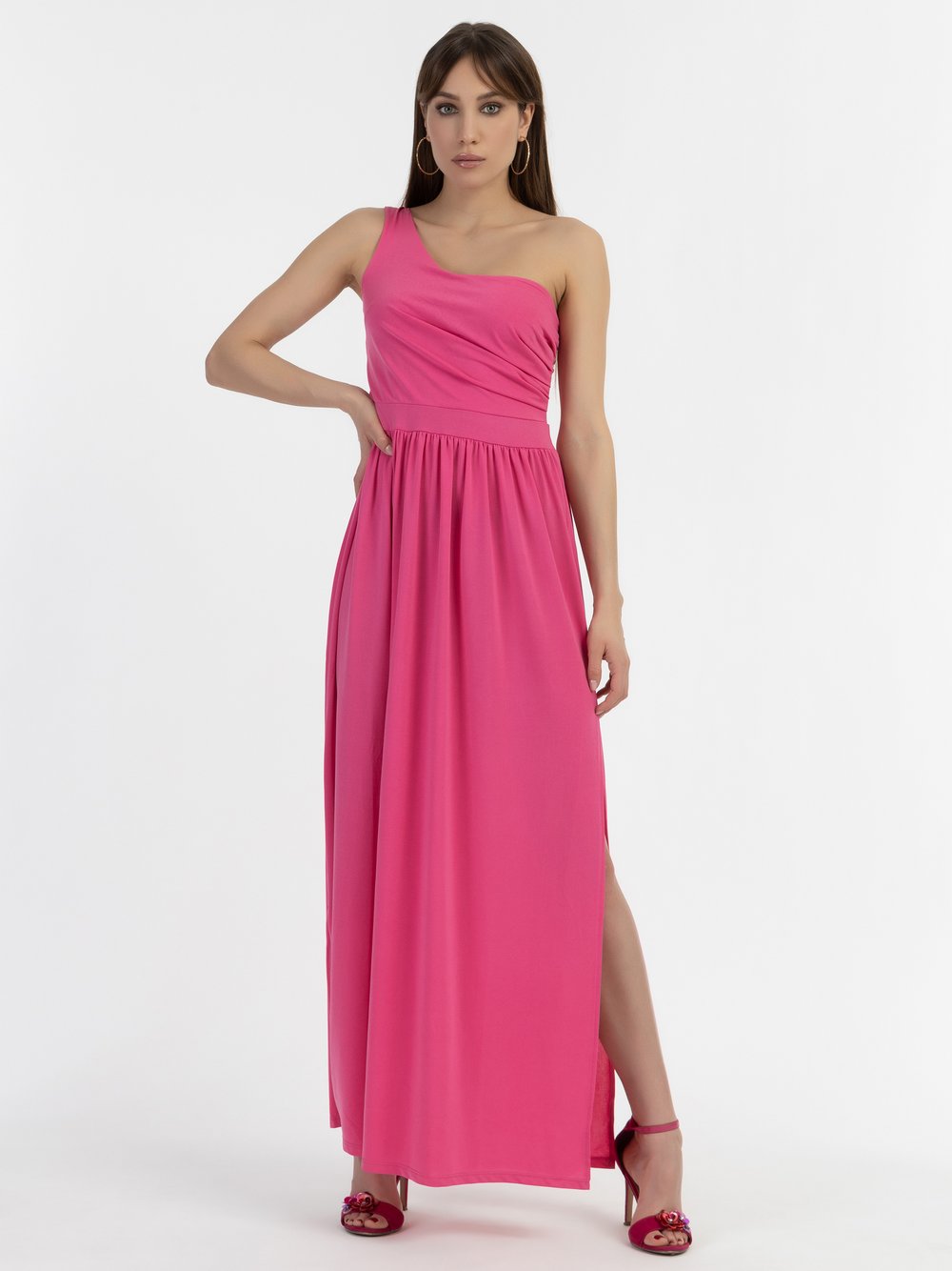Faina One-Shoulder Maxikleid Damen