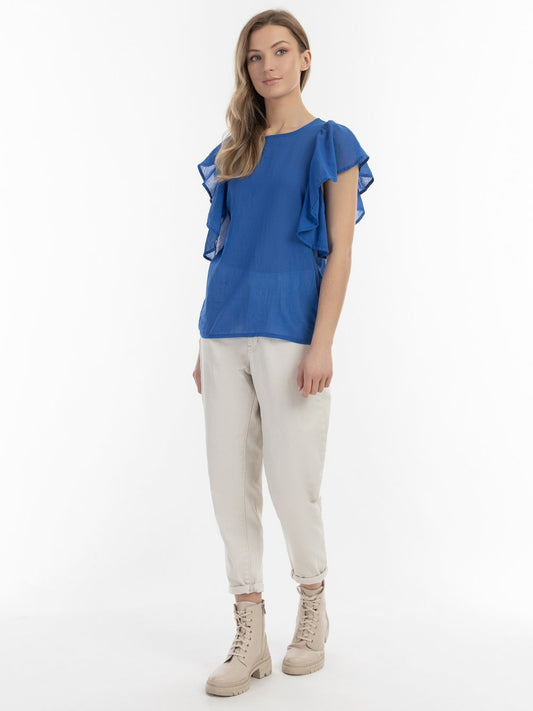 Dreimaster Blusenshirt Damen Baumwolle