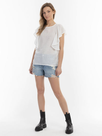 Dreimaster Blusenshirt Damen Baumwolle