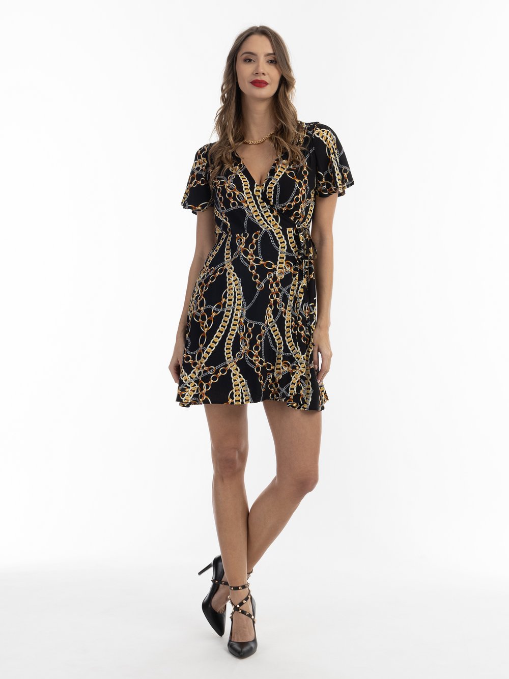 Faina Minikleid mit Allover-Print Damen Viskose