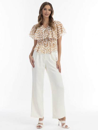 Faina Bluse Damen gemustert