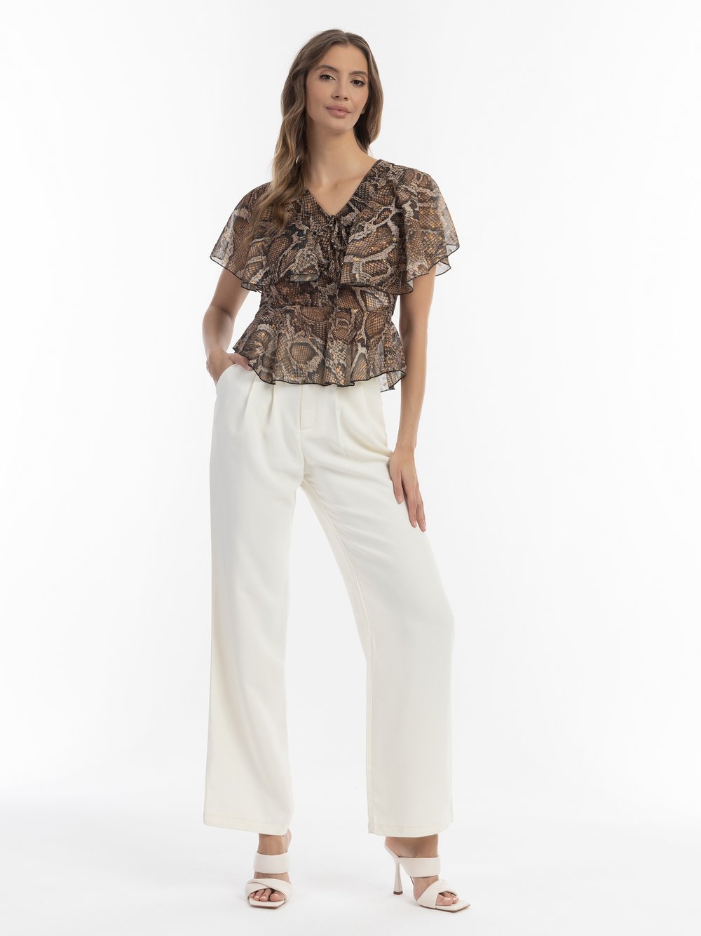 Faina Bluse Damen gemustert