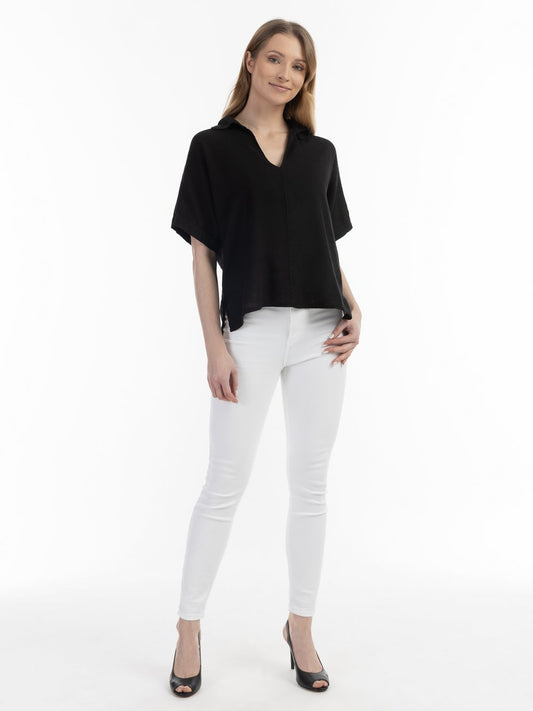 Usha Blusenshirt Damen Leinen