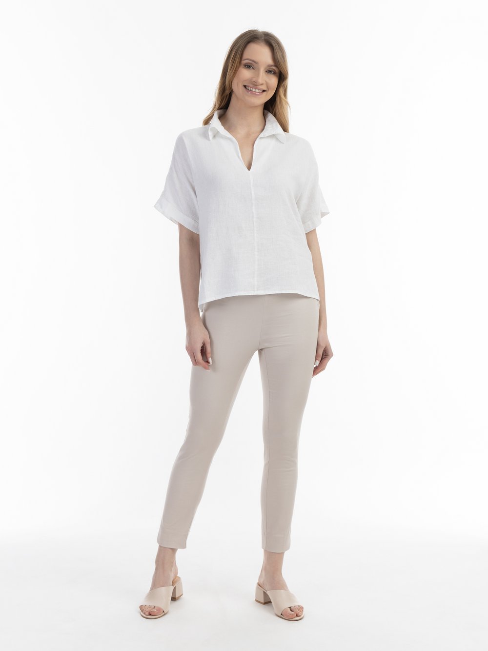 Usha Blusenshirt Damen Leinen
