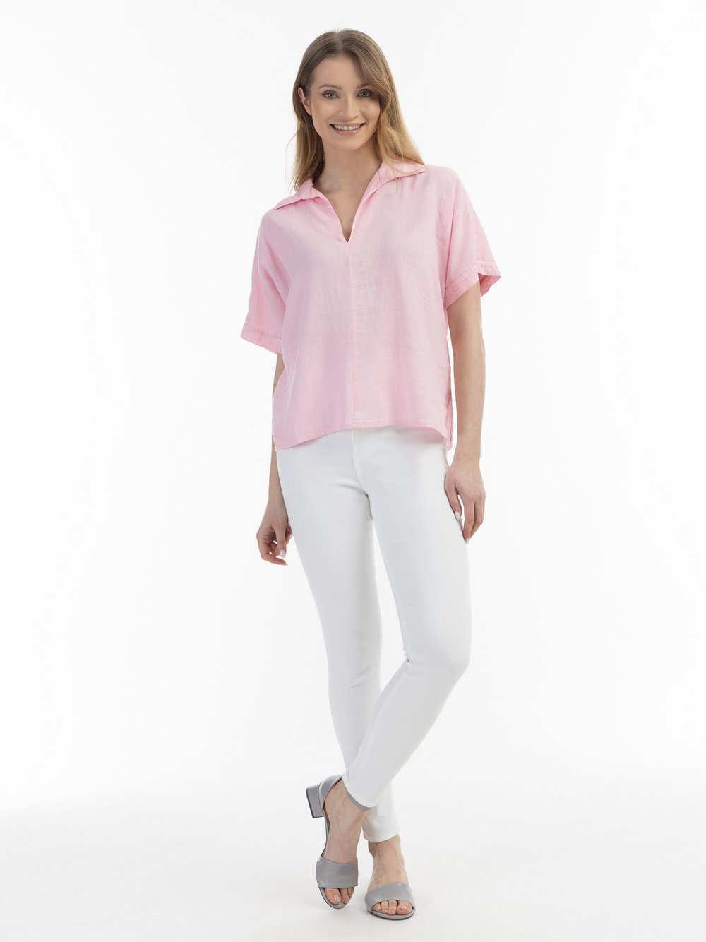 Usha Blusenshirt Damen Leinen