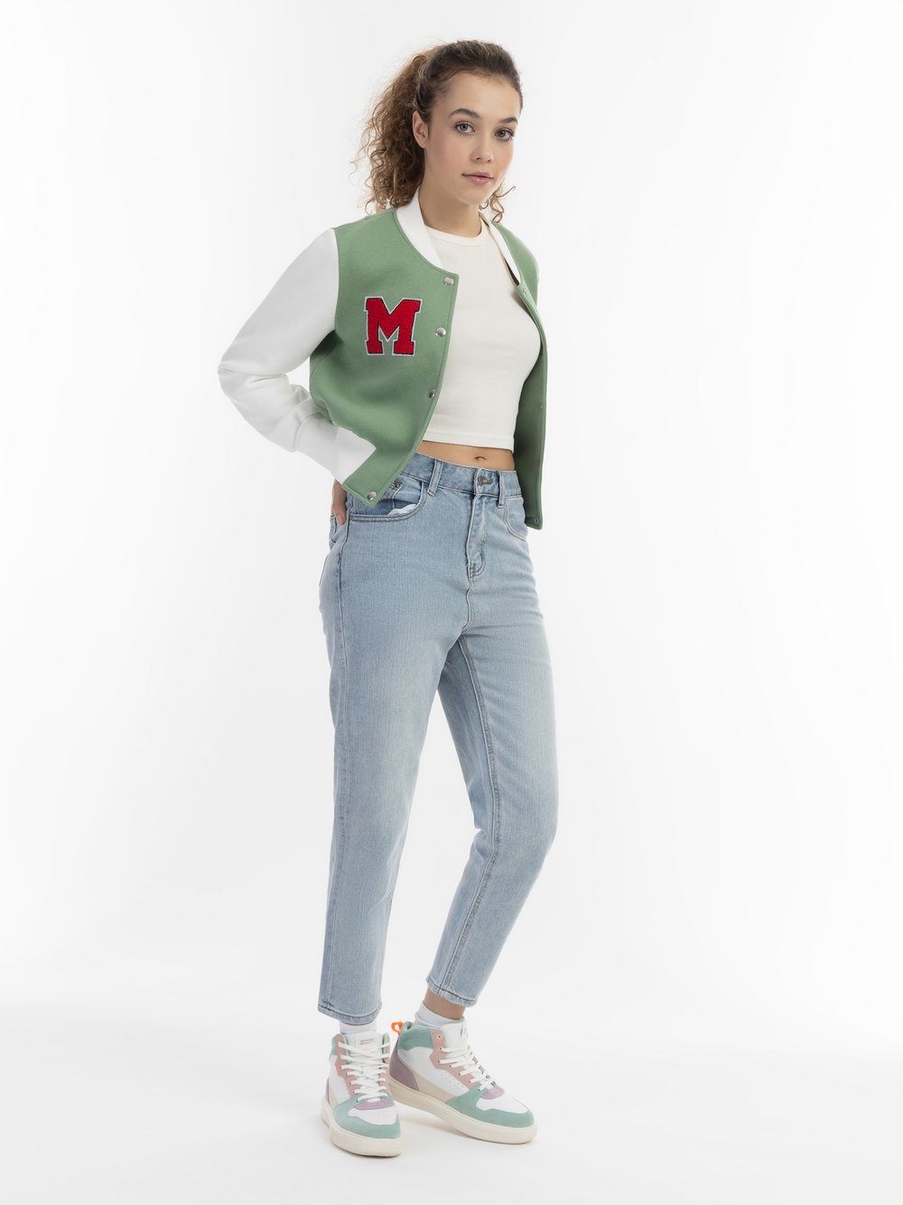 MyMo Collegejacke Damen Baumwolle