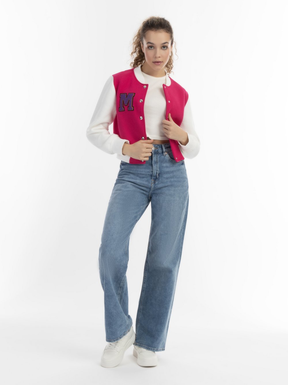 MyMo Collegejacke Damen Baumwolle