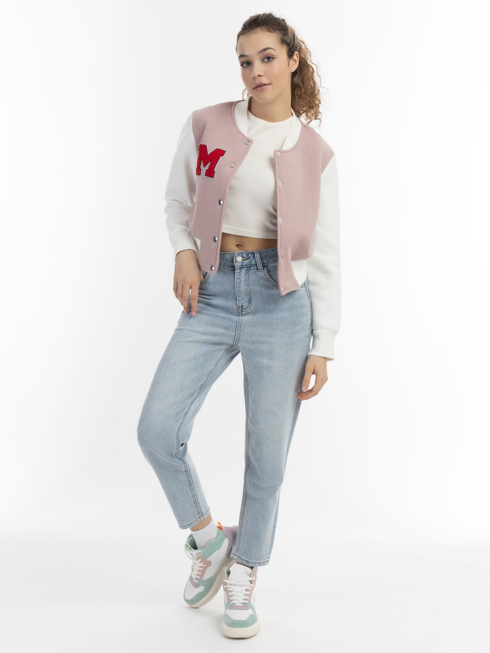 MyMo Collegejacke Damen Baumwolle