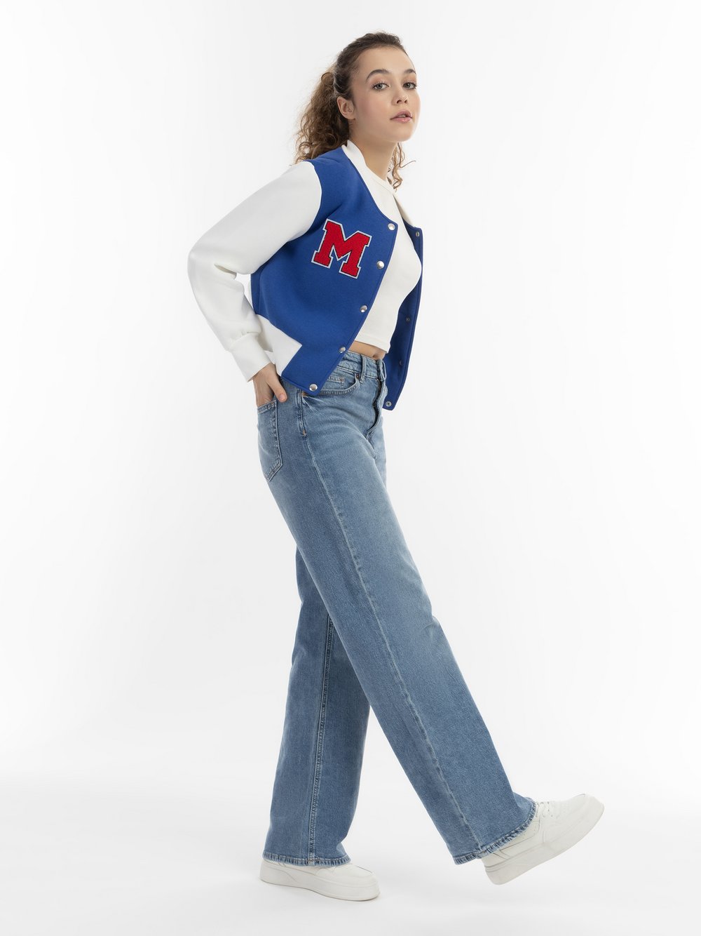 MyMo Collegejacke Damen Baumwolle