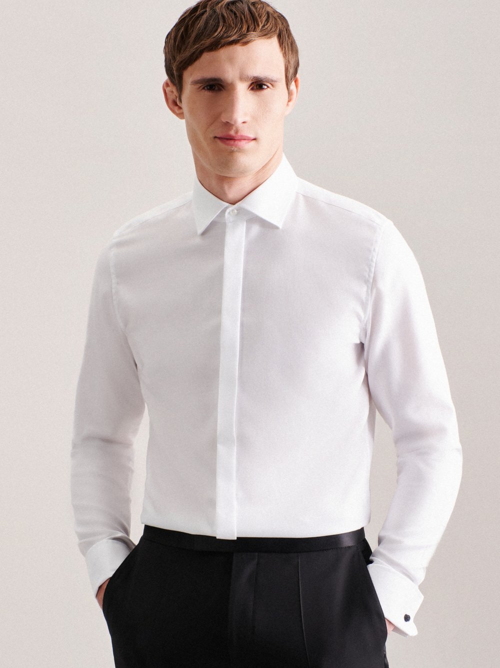 Seidensticker Strick-Jacke Herren Baumwolle