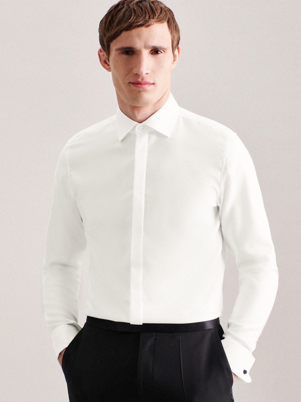 Seidensticker Strick-Jacke Herren Baumwolle