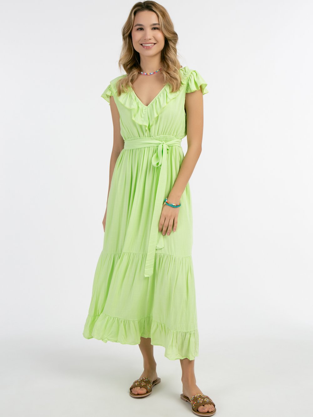 IZIA Maxikleid Damen Viskose