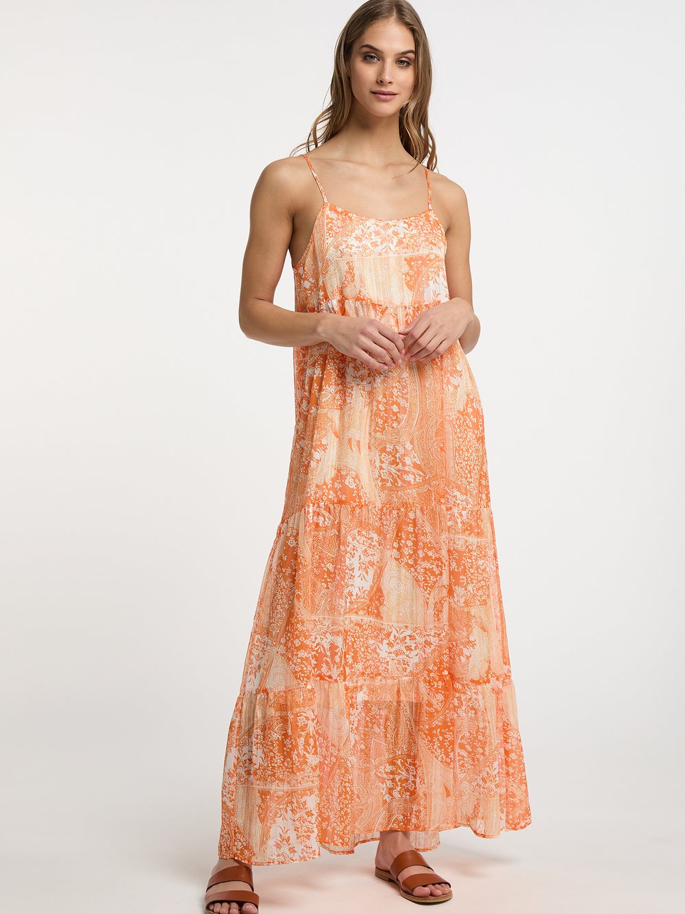 IZIA Maxikleid Damen gemustert