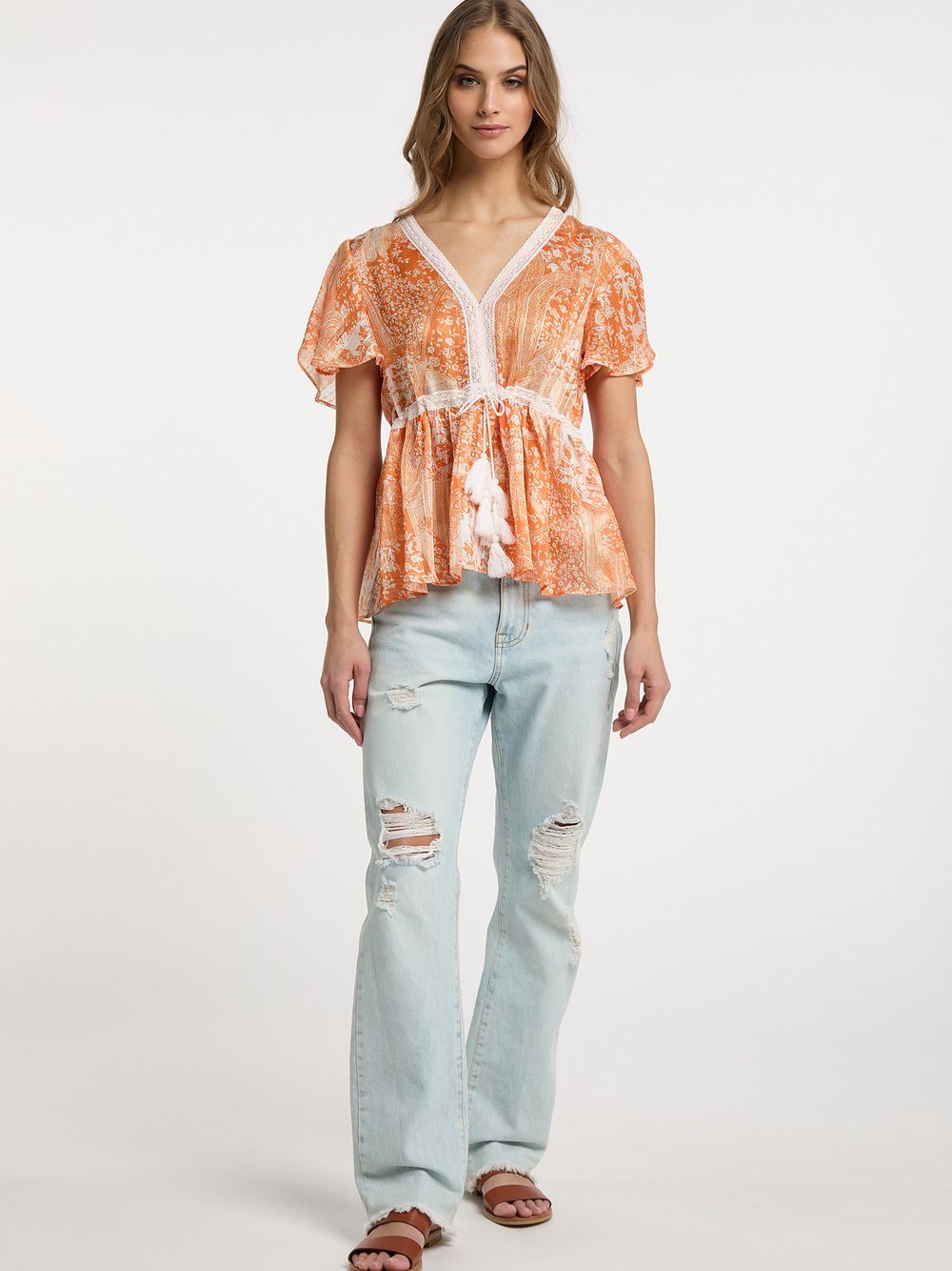 IZIA Bluse Damen bedruckt
