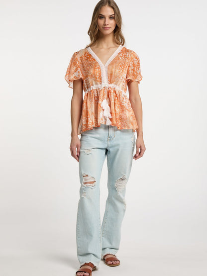 IZIA Bluse Damen bedruckt