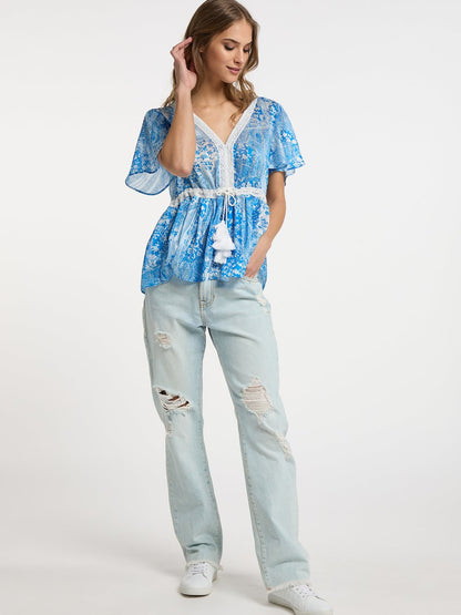 IZIA Bluse Damen bedruckt
