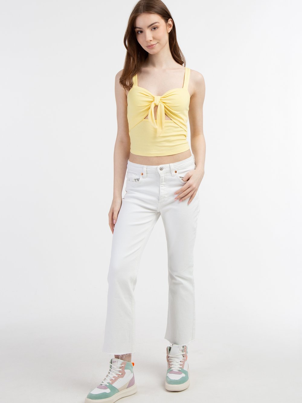 MyMo Rippstrick-Trägertop Damen Viskose